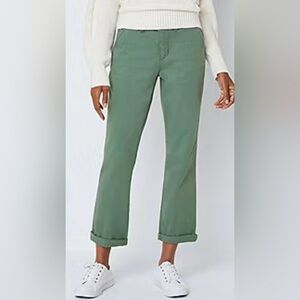 St. John's Bay Women’s Girlfriend Fit Green Chinos